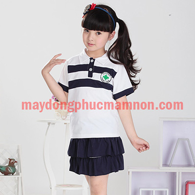 Mẫu đồng phục mầm non bé gái | Mau dong phuc mam non be gai